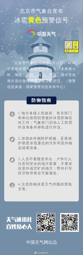 百家号:2024年奥门特马资料图59期-北京傍晚突现大风冰雹